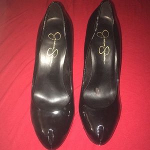 Jessica Simpson peep toe high heels size 9